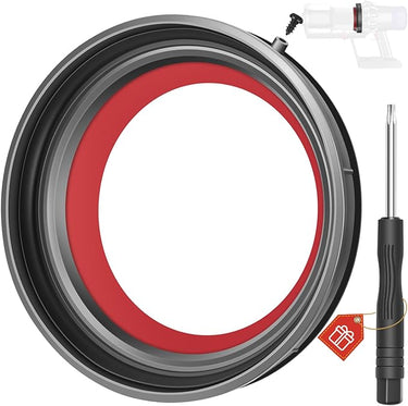 RUKHOOL Anillo de Sellado Fijo de Cubo de Polvo para Dyson V10 SV12 Recambios Cubo Piezas de Repuestos Partes de reparación SV13 SV27 aspiradora Accesorios Destornillador